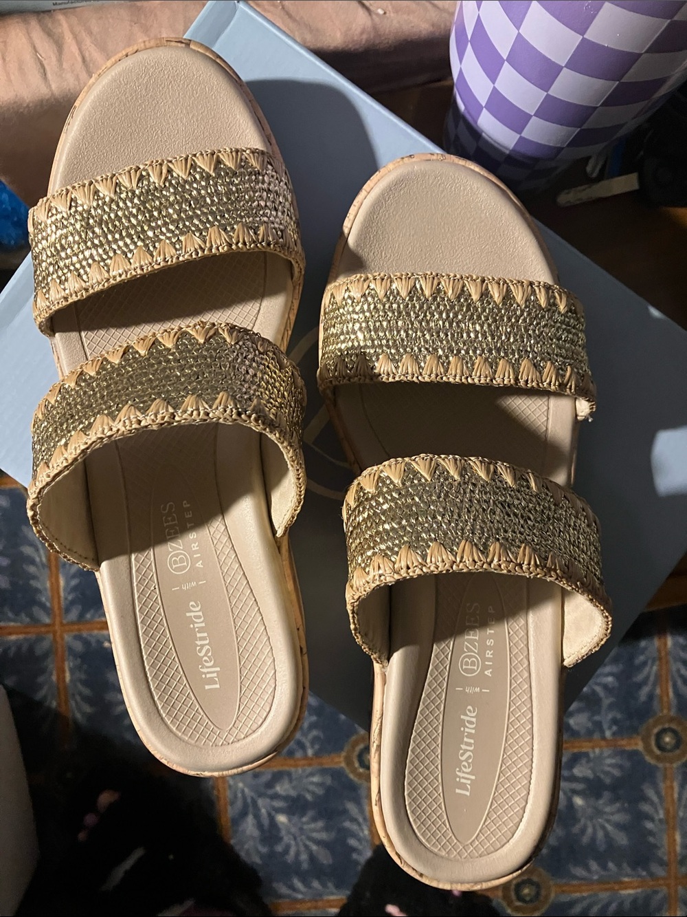 🆕 Lifestride BZEES Airstep Gold color extremely comfortable life changing shoes